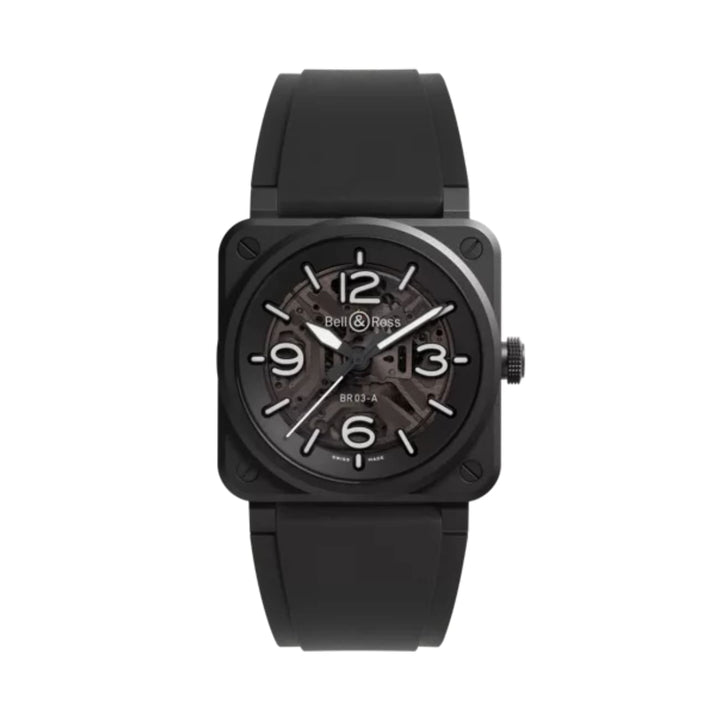 Bell & Ross Watches - BR-03 SKELETON BLACK CERAMIC | Manfredi Jewels