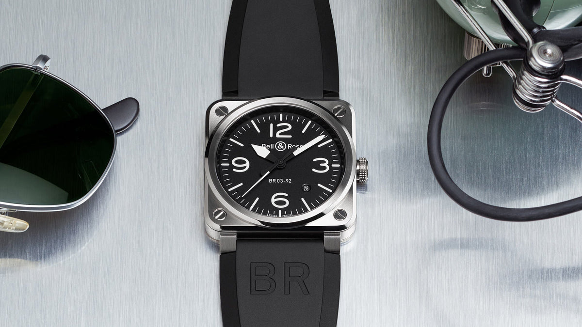Bell & Ross New Watches - INSTRUMENTS - BR 03 AUTO BLACK STEEL | Manfredi Jewels