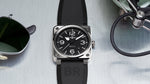 Bell & Ross New Watches - INSTRUMENTS BR 03 AUTO BLACK STEEL | Manfredi Jewels