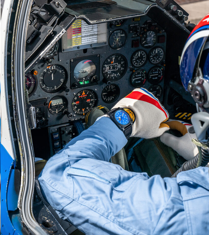 Bell & Ross New Watches - INSTRUMENTS - BR 03 AUTO PATROUILLE DE FRANCE 70TH ANNIVERSARY | Manfredi Jewels