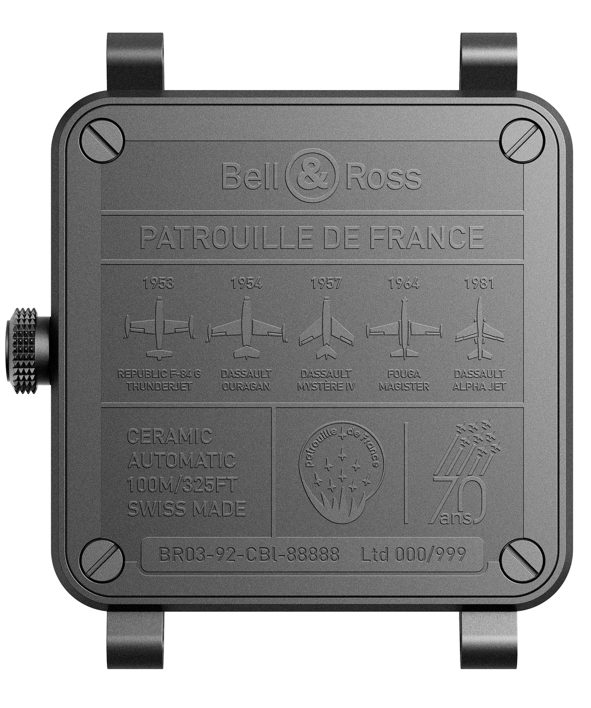 Bell & Ross New Watches - INSTRUMENTS - BR 03 AUTO PATROUILLE DE FRANCE 70TH ANNIVERSARY | Manfredi Jewels
