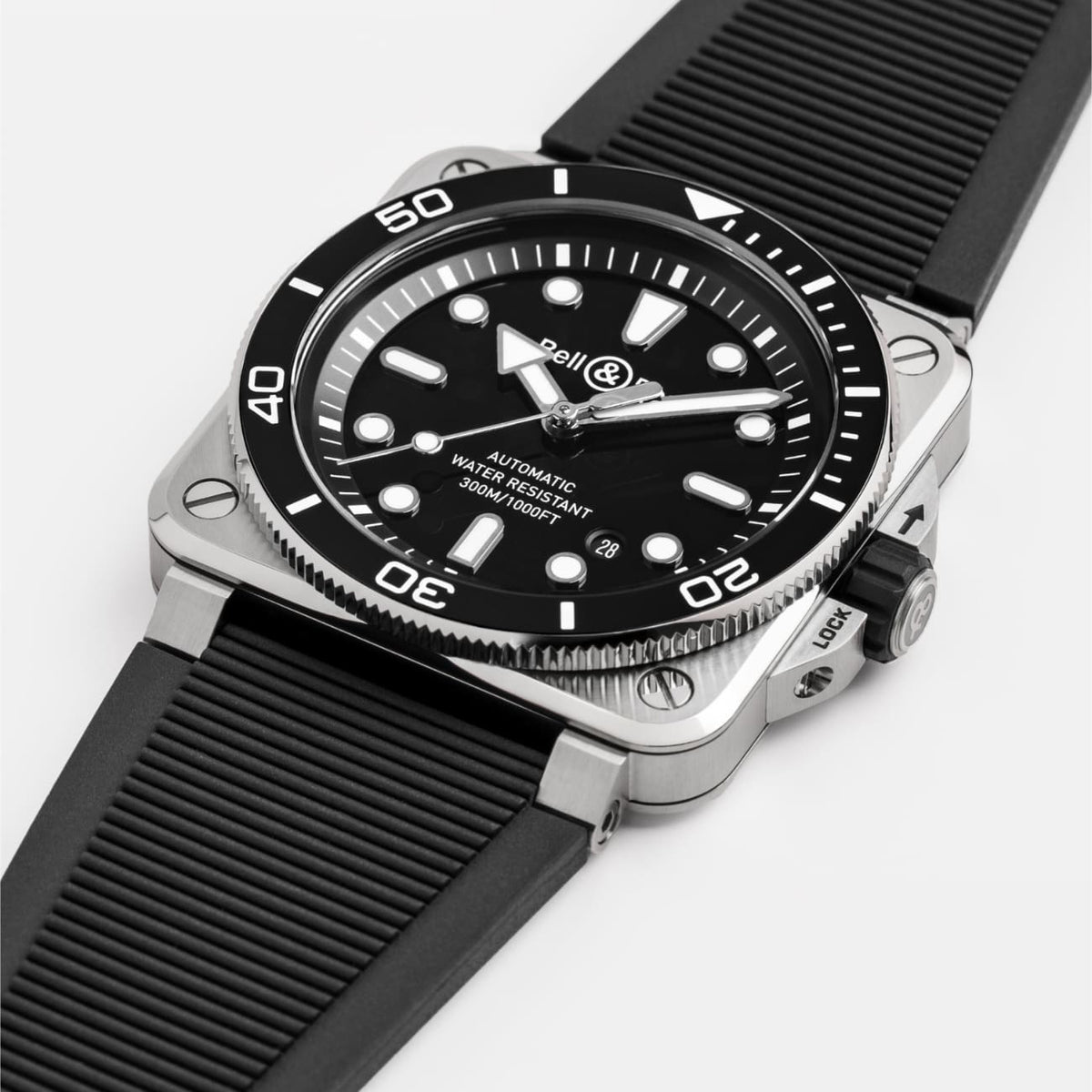 Bell & Ross Watches - INSTRUMENTS - BR 03 DIVER BLACK STEEL | Manfredi Jewels