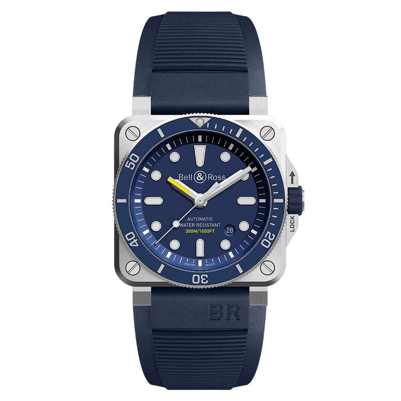 Bell & Ross Watches - INSTRUMENTS - BR 03 DIVER BLUE | Manfredi Jewels