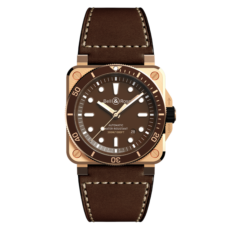 Bell & Ross New Watches - INSTRUMENTS - BR 03 DIVER BROWN BRONZE | Manfredi Jewels