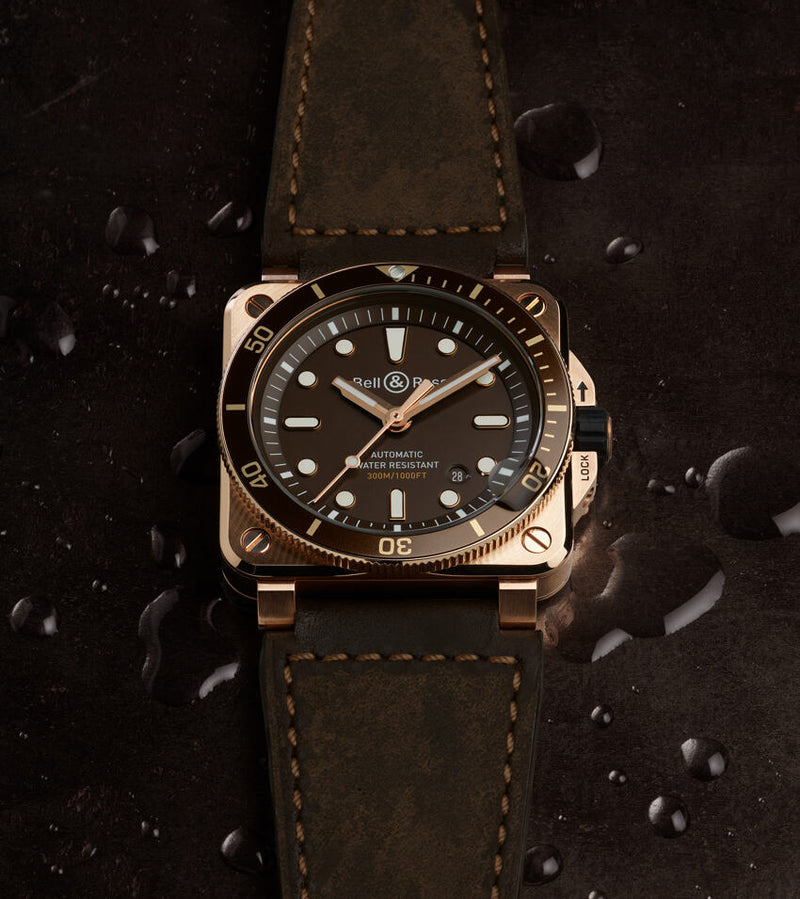 Bell & Ross New Watches - INSTRUMENTS BR 03 DIVER BROWN BRONZE | Manfredi Jewels