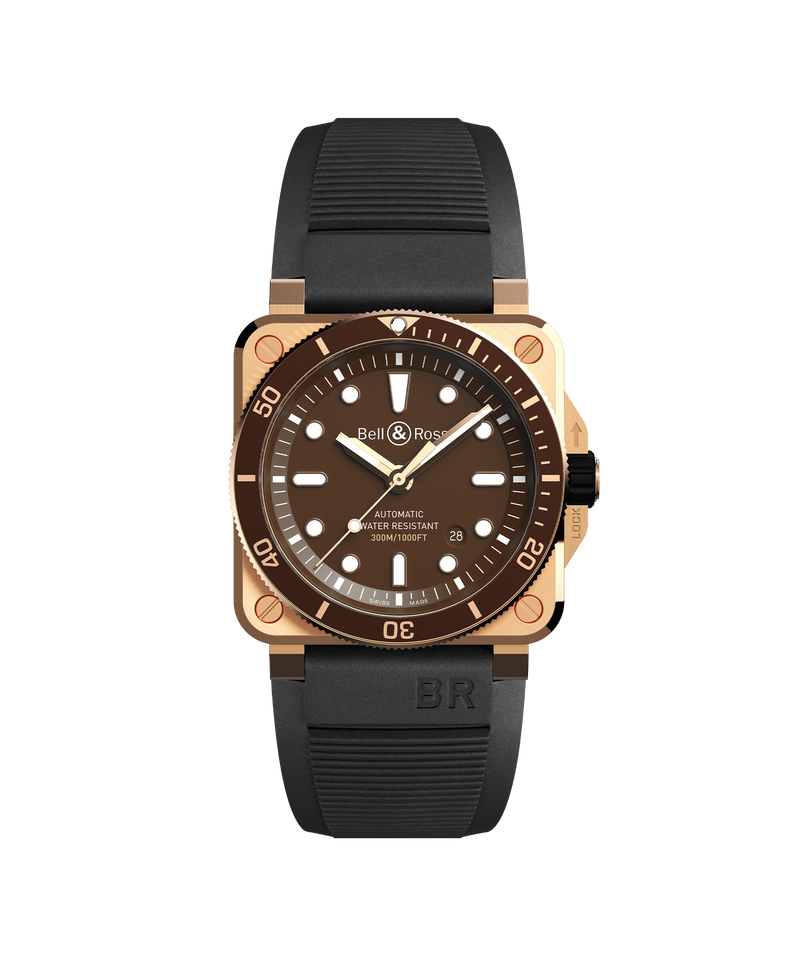 Bell & Ross New Watches - INSTRUMENTS BR 03 DIVER BROWN BRONZE | Manfredi Jewels