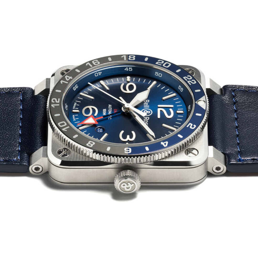 Bell & Ross New Watches - INSTRUMENTS - BR 03 GMT BLUE | Manfredi Jewels