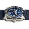 Bell & Ross New Watches - INSTRUMENTS BR 03 GMT BLUE | Manfredi Jewels