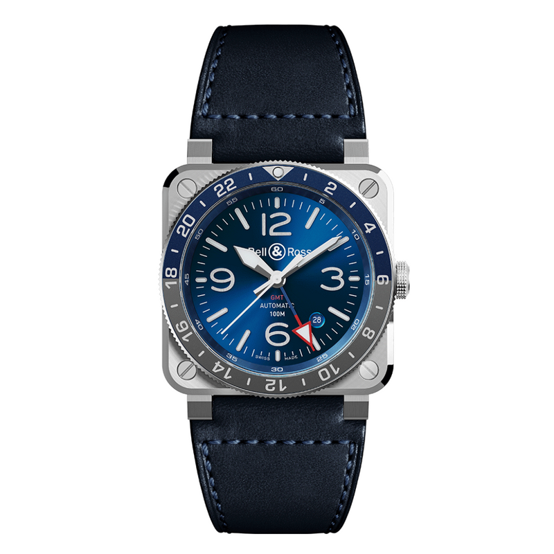 Bell & Ross New Watches - INSTRUMENTS - BR 03 GMT BLUE | Manfredi Jewels