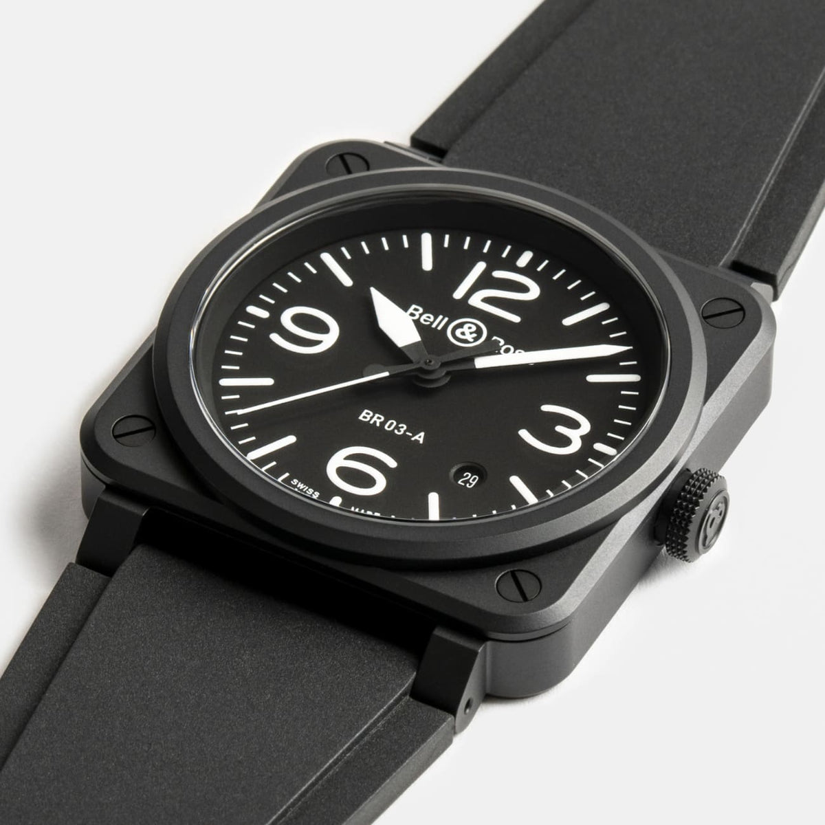 Bell & Ross New Watches - INSTRUMENTS - NEW BR 03 BLACK MATTE | Manfredi Jewels