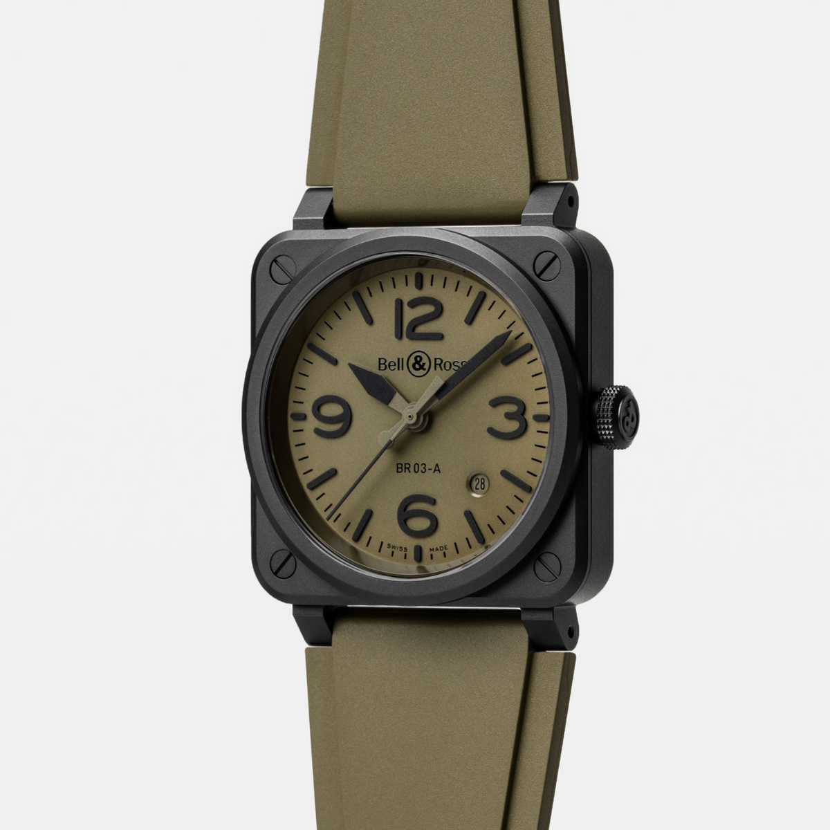 Bell & Ross New Watches - INSTRUMENTS - NEW BR 03 MILITARY CERAMIC | Manfredi Jewels