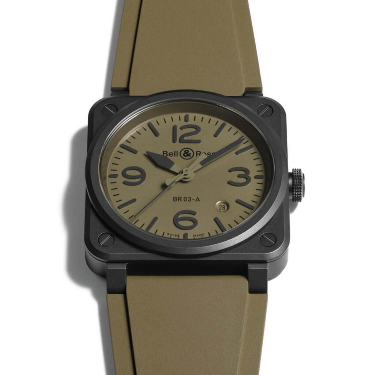 Bell & Ross New Watches - INSTRUMENTS - NEW BR 03 MILITARY CERAMIC | Manfredi Jewels