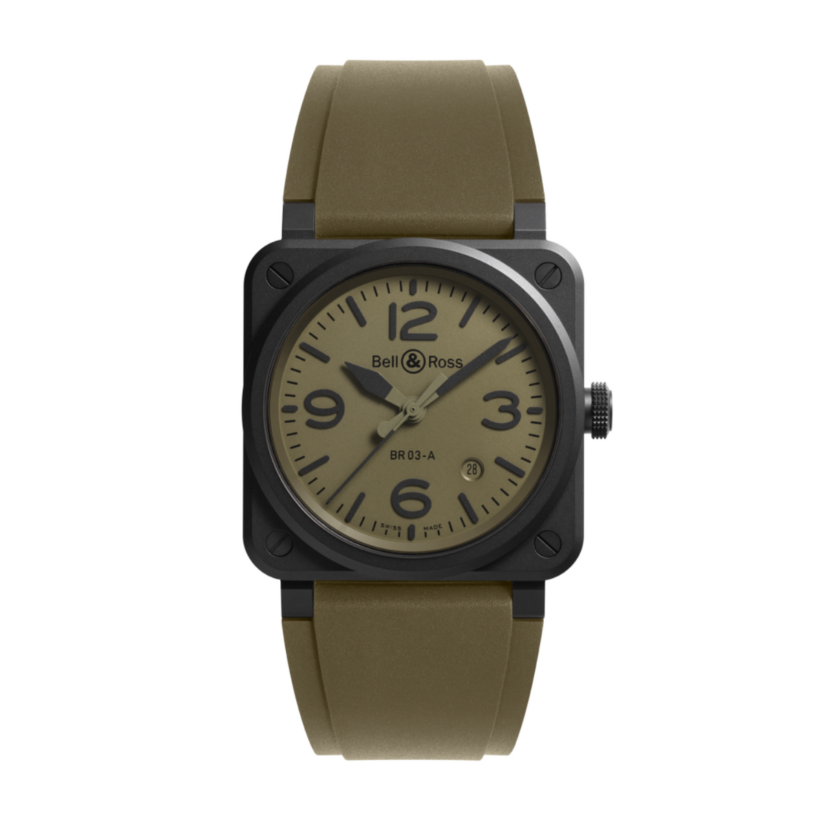 Bell & Ross New Watches - INSTRUMENTS - NEW BR 03 MILITARY CERAMIC | Manfredi Jewels