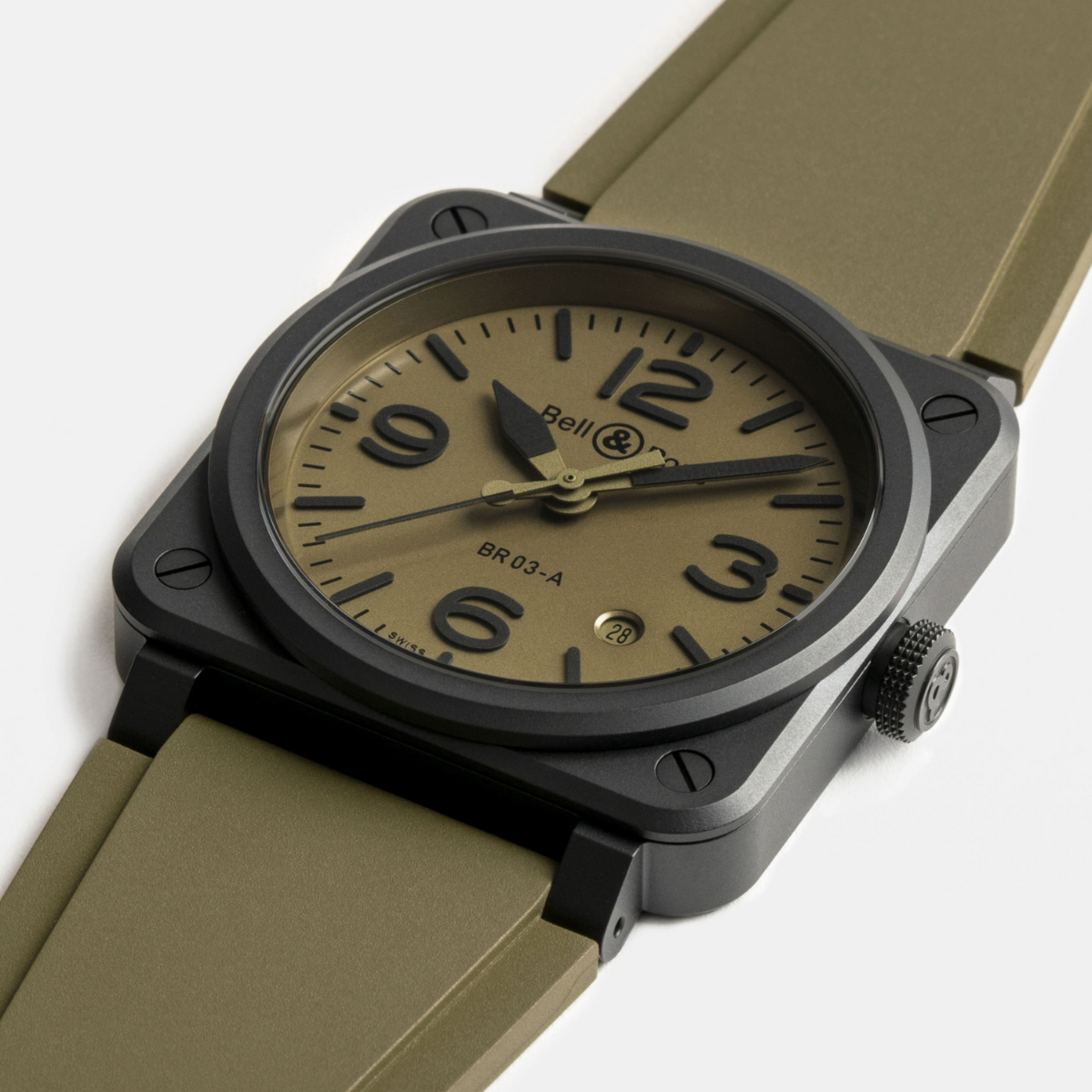 Bell & Ross New Watches - INSTRUMENTS - NEW BR 03 MILITARY CERAMIC | Manfredi Jewels