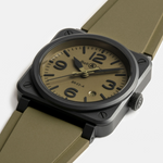 Bell & Ross New Watches - INSTRUMENTS BR 03 MILITARY CERAMIC | Manfredi Jewels