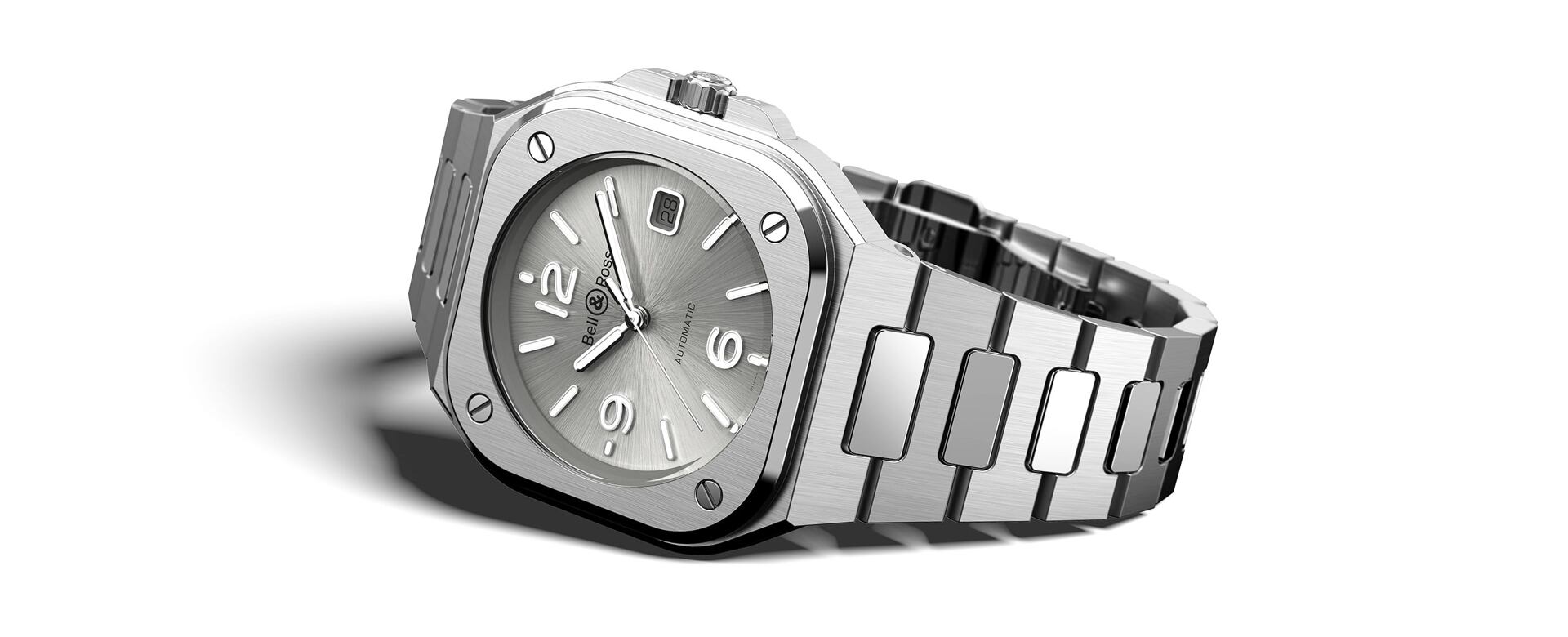 Bell & Ross Urban - Br 05 Grey Steel - New Watches | Manfredi Jewels