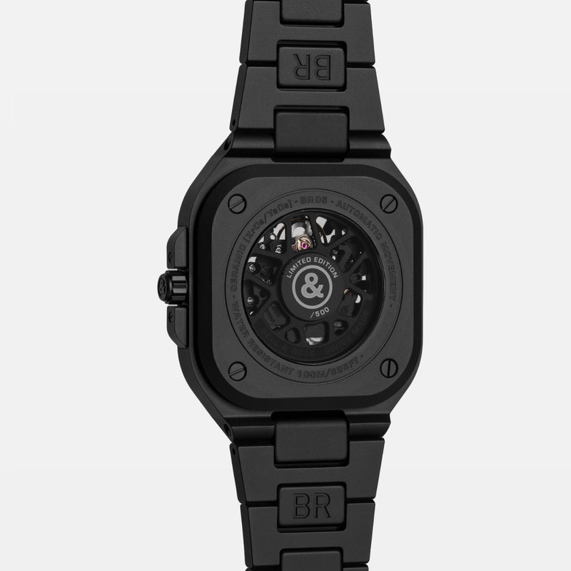 Bell & Ross Watches - URBAN - BR 05 SKELETON BLACK LUM CERAMIC | Manfredi Jewels