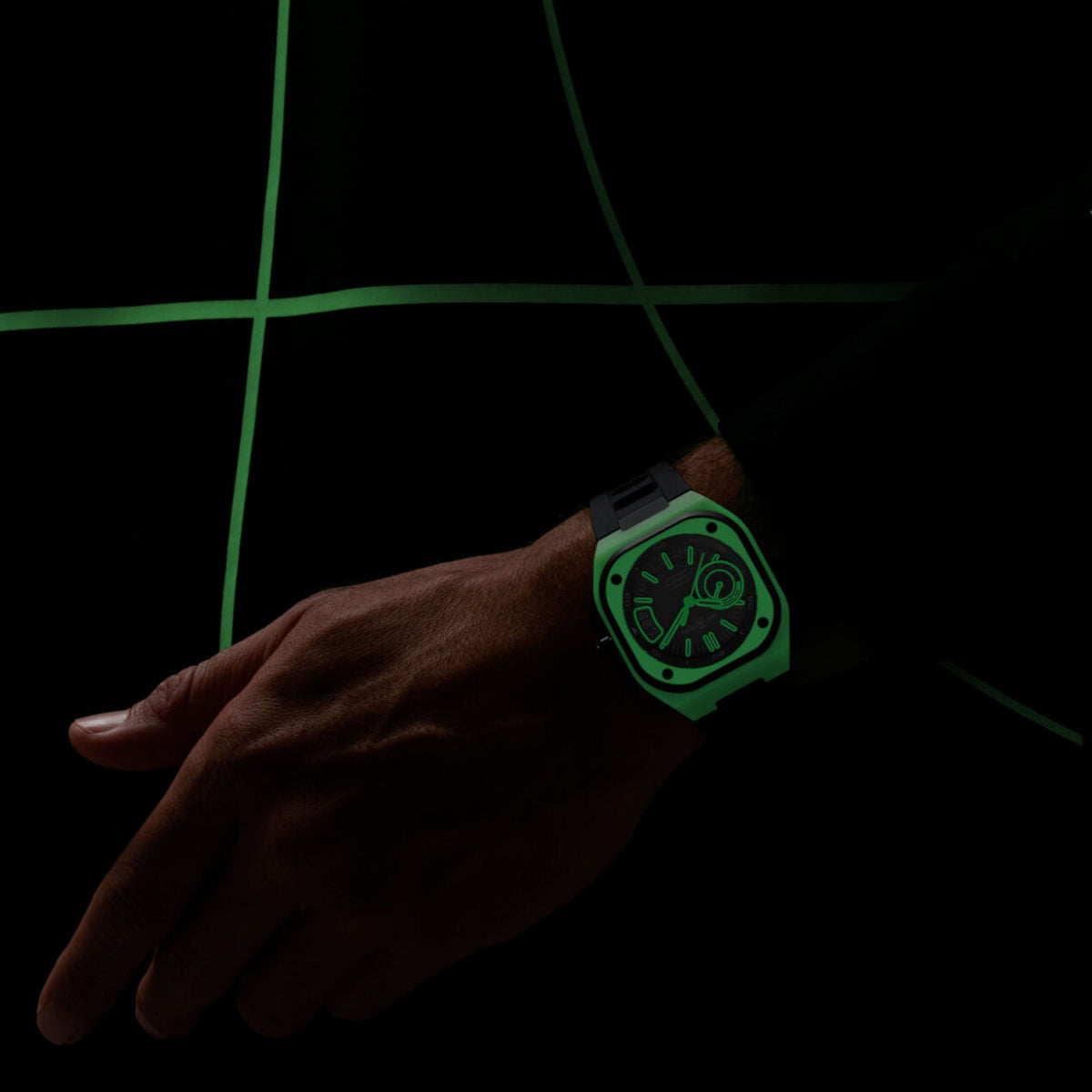 Bell & Ross Watches - URBAN - BR-X5 GREEN LUM | Manfredi Jewels