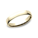 Benchmark Engagement - 18K Yellow Gold Euro Dome Comfort Fit 3.5 Wedding Band Ring | Manfredi Jewels