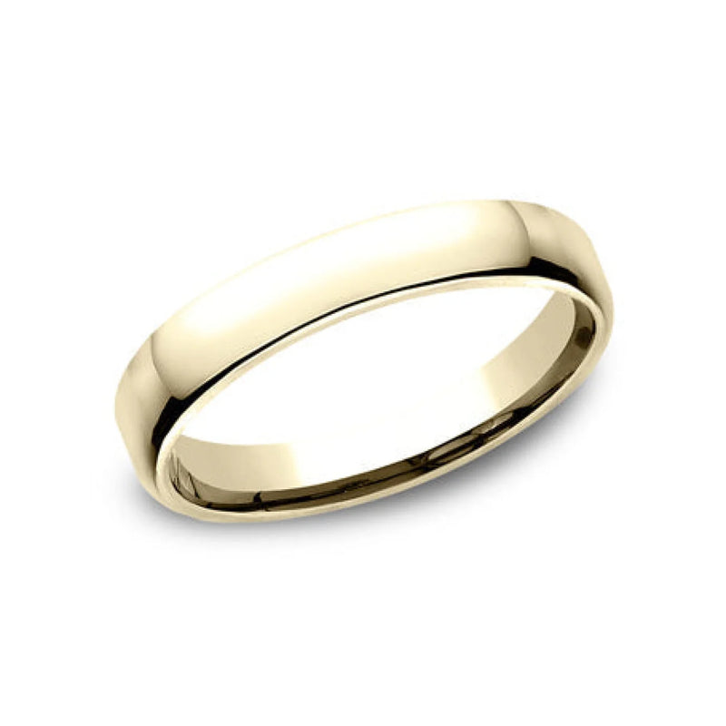 Benchmark - 18K Yellow Gold Euro Dome Comfort Fit 3.5 Wedding Band Ring | Manfredi Jewels