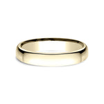 Benchmark Wedding Rings - 18K Yellow Gold Euro Dome Comfort Fit 3.5 Band Ring | Manfredi Jewels