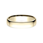 Benchmark Engagement - 18K Yellow Gold Euro Dome Comfort Fit 4.5 Wedding Band Ring | Manfredi Jewels