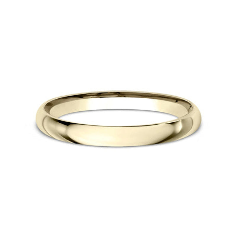 Benchmark Wedding Rings - 18K Yellow Gold Regular Dome Comfort Fit 2.0 Band Ring | Manfredi Jewels