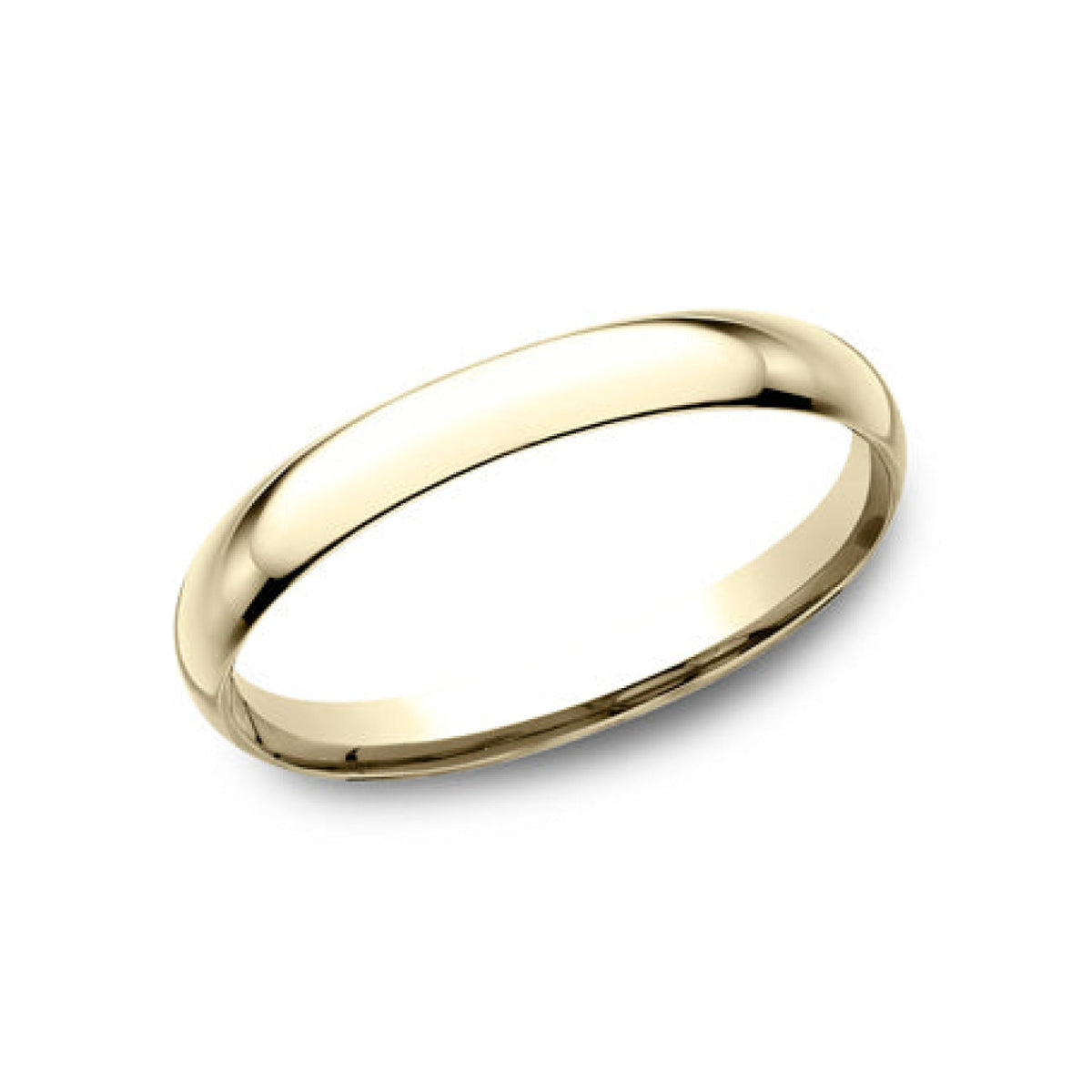 Benchmark Wedding Rings - 18K Yellow Gold Regular Dome Comfort Fit 2.0 Wedding Band Ring | Manfredi Jewels