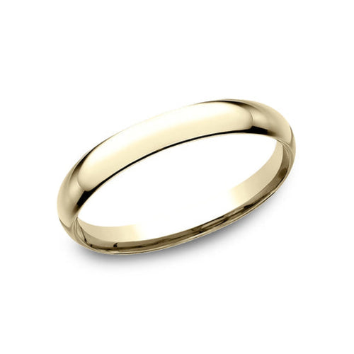 Benchmark Wedding Rings - 18K Yellow Gold Regular Dome Comfort Fit 2.5 Band Ring | Manfredi Jewels
