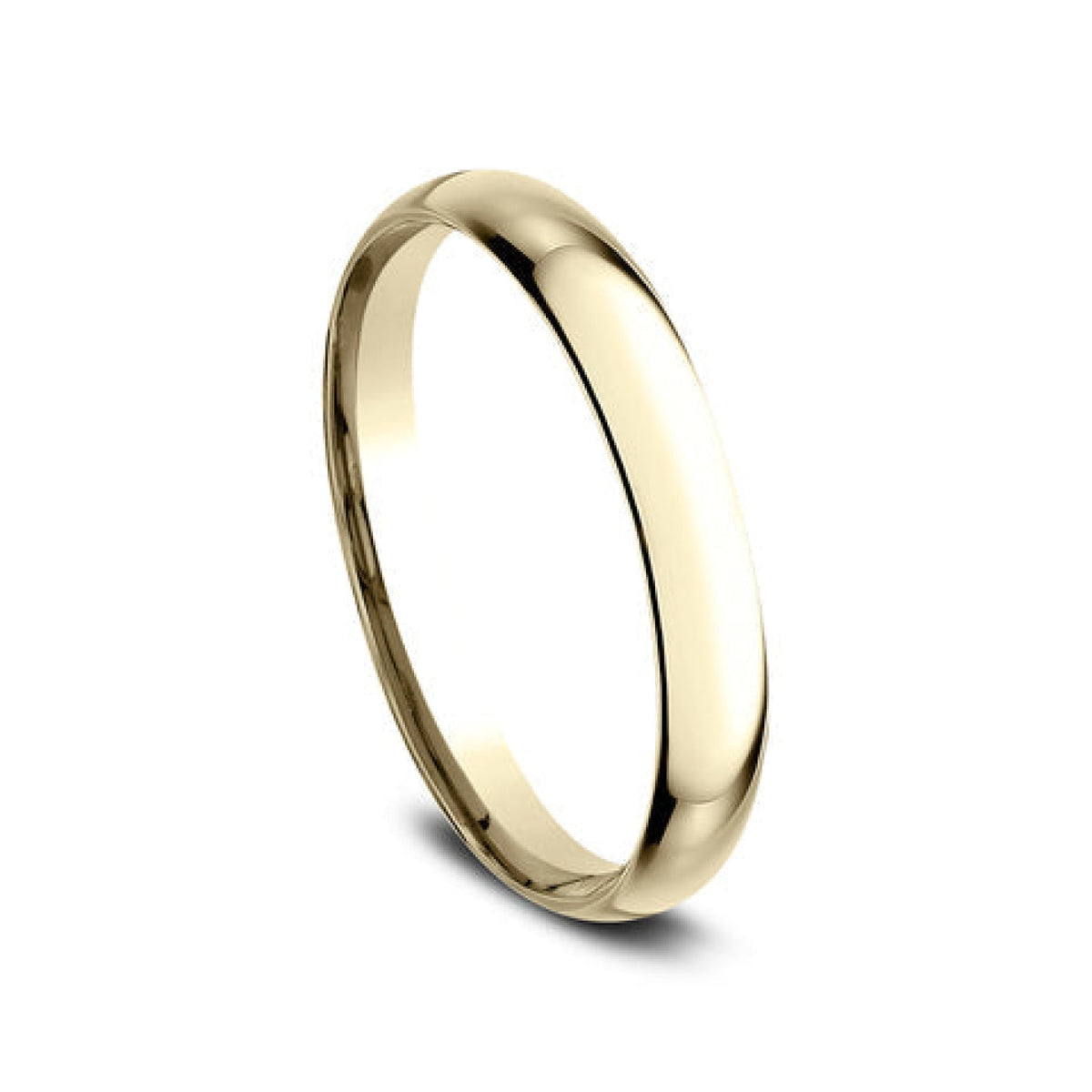 Benchmark Wedding Rings - 18K Yellow Gold Regular Dome Comfort Fit 2.5 Wedding Band Ring | Manfredi Jewels
