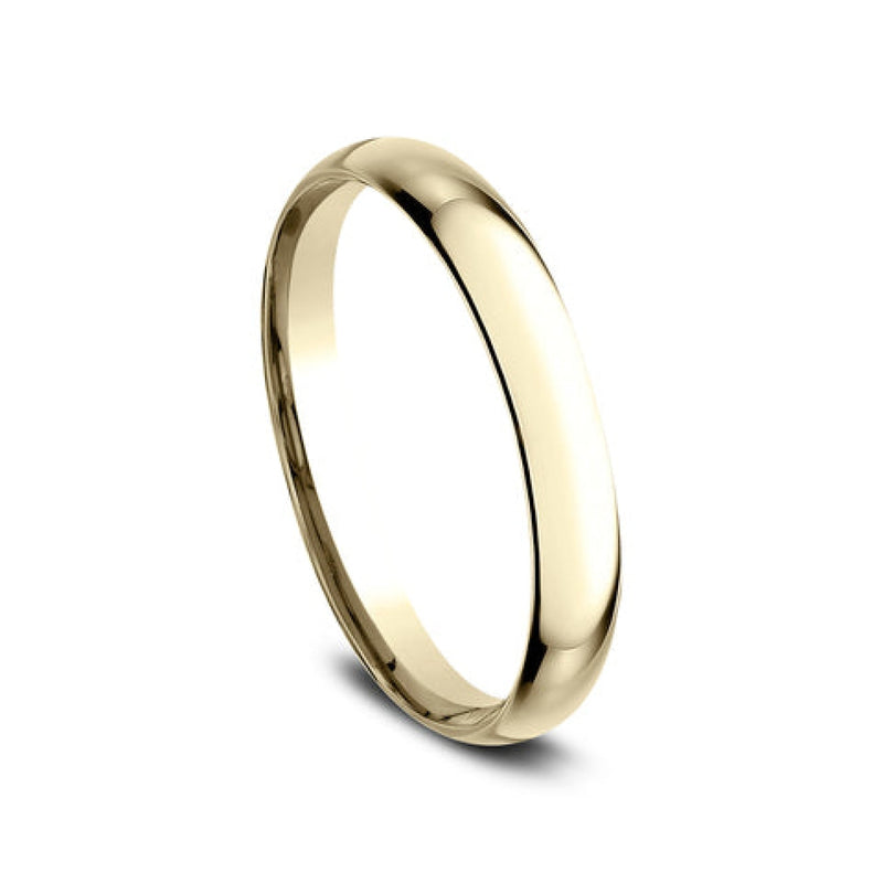 Benchmark Wedding Rings - 18K Yellow Gold Regular Dome Comfort Fit 2.5 Band Ring | Manfredi Jewels
