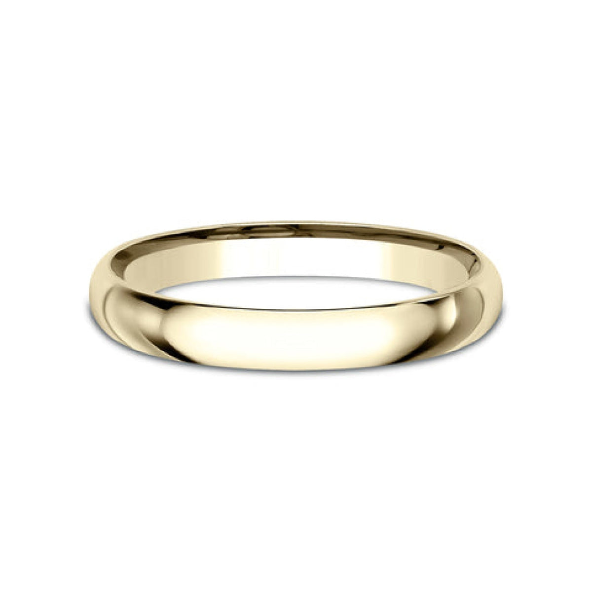 Benchmark Wedding Rings - 18K Yellow Gold Regular Dome Comfort Fit 2.5 Wedding Band Ring | Manfredi Jewels