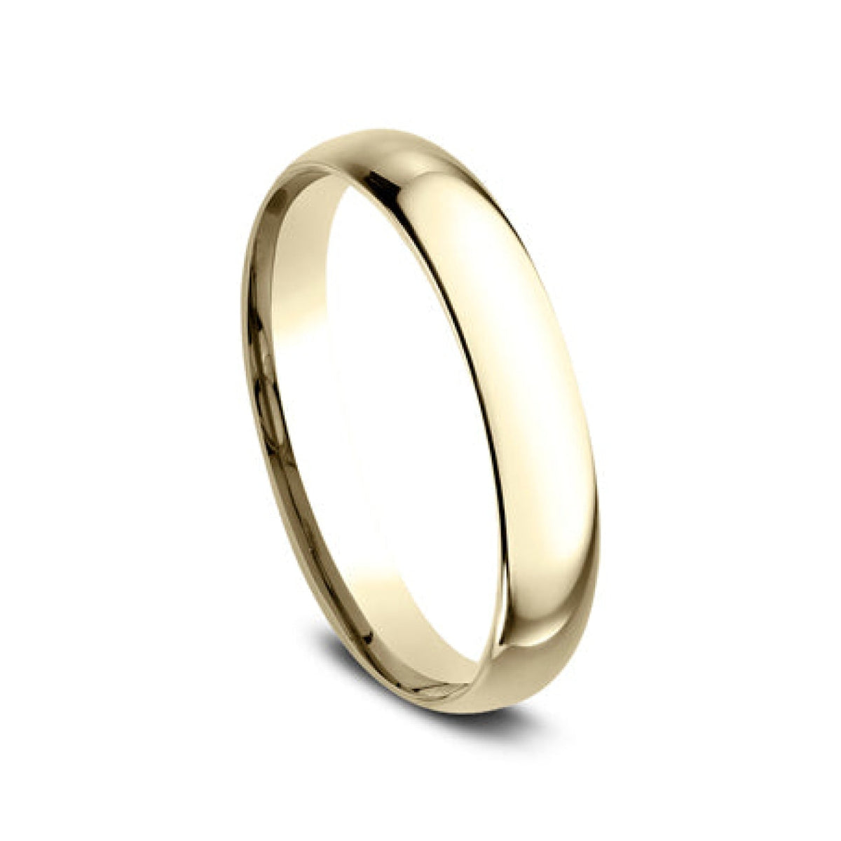 Benchmark Wedding Rings - 18K Yellow Gold Regular Dome Comfort Fit 3.0 Wedding Band Ring | Manfredi Jewels