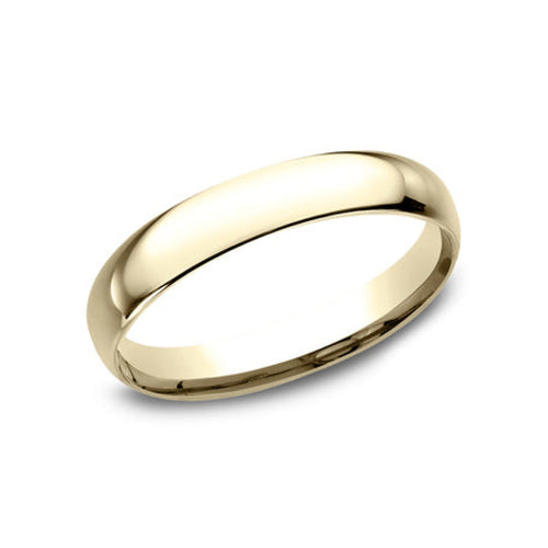 Benchmark Wedding Rings - 18K Yellow Gold Regular Dome Comfort Fit 3.0 Band Ring | Manfredi Jewels