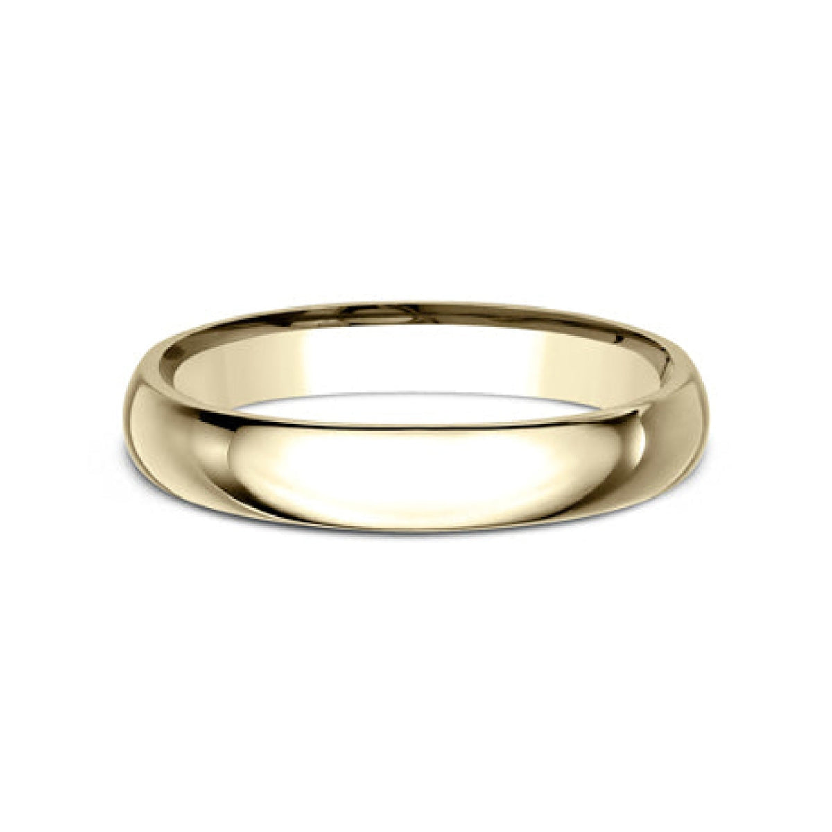 Benchmark Wedding Rings - 18K Yellow Gold Regular Dome Comfort Fit 3.0 Wedding Band Ring | Manfredi Jewels