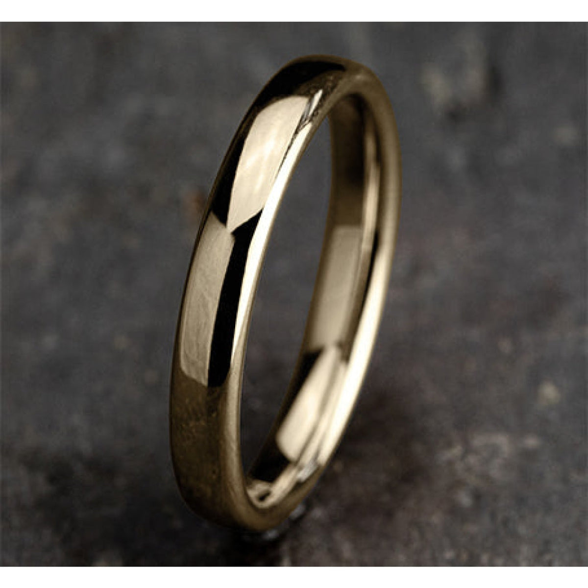 Benchmark Wedding Rings - 18K Yellow Gold Regular Dome Comfort Fit 3.0 Wedding Band Ring | Manfredi Jewels