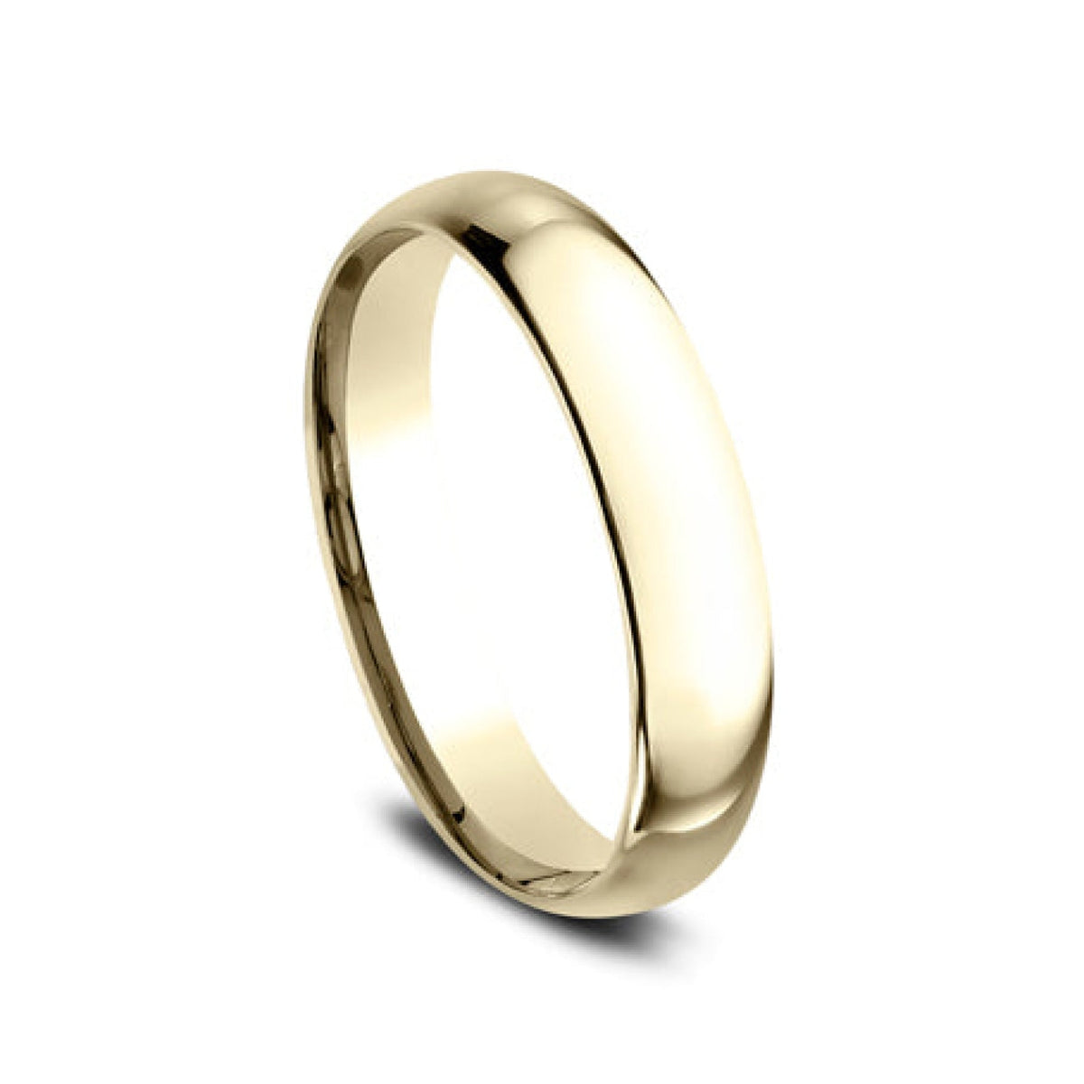Benchmark Wedding Rings - 18K Yellow Gold Regular Dome Comfort Fit 4.0 Wedding Band Ring | Manfredi Jewels