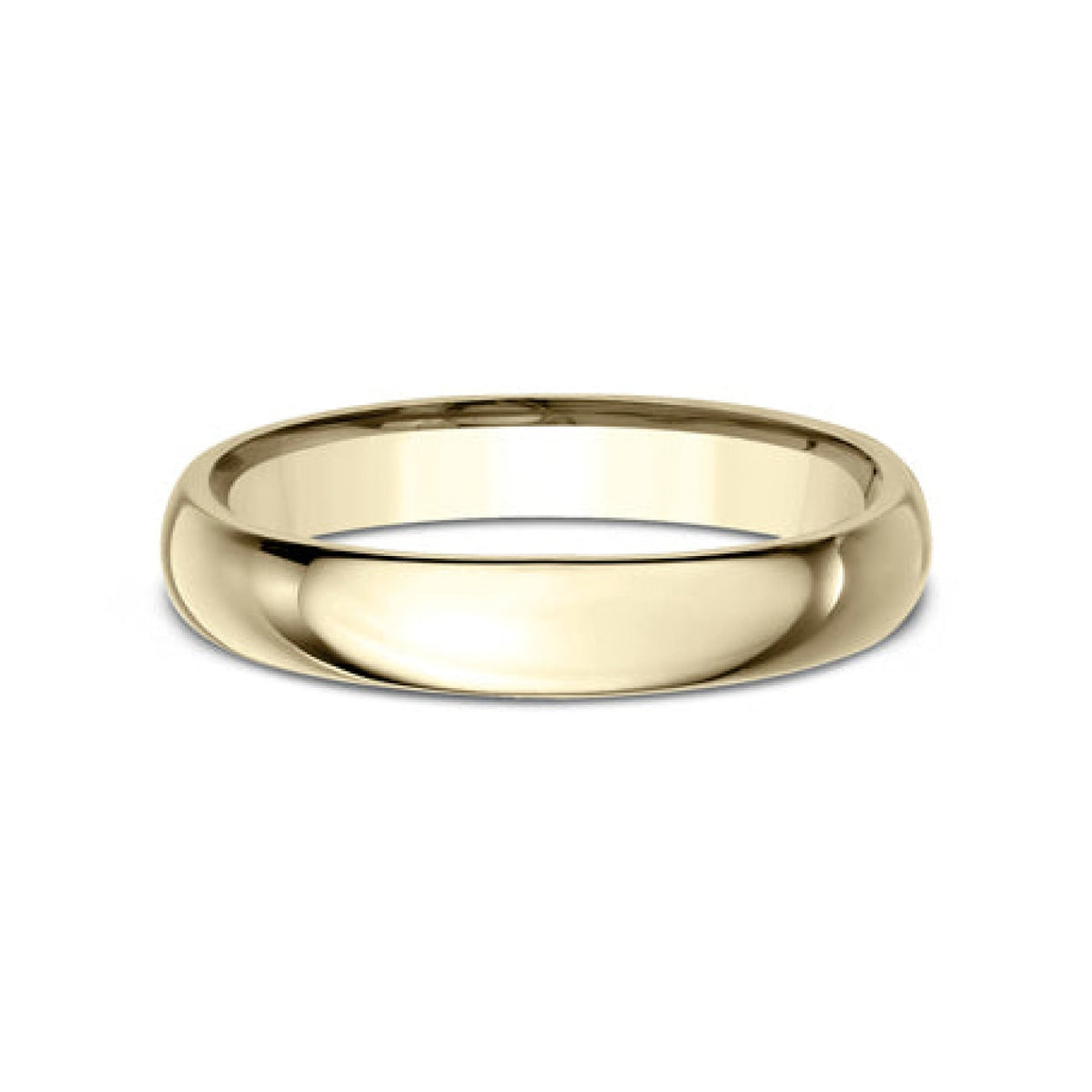 Benchmark Wedding Rings - 18K Yellow Gold Regular Dome Comfort Fit 4.0 Wedding Band Ring | Manfredi Jewels