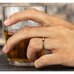 Benchmark Wedding Rings - 18K Yellow Gold Regular Dome Comfort Fit 4.0 Band Ring | Manfredi Jewels