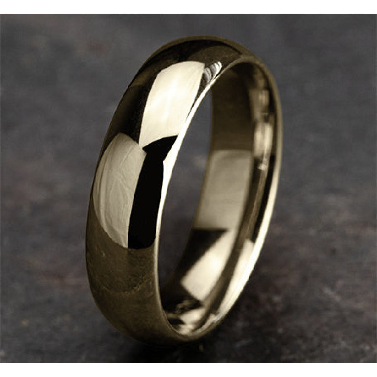 Benchmark Wedding Rings - 18K Yellow Gold Regular Dome Comfort Fit 6.0 Wedding Band Ring | Manfredi Jewels