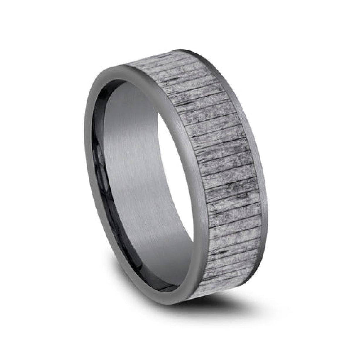 Benchmark Wedding Rings - Alder Tantalum Comfort Fit 8.0 Wedding Band Ring | Manfredi Jewels