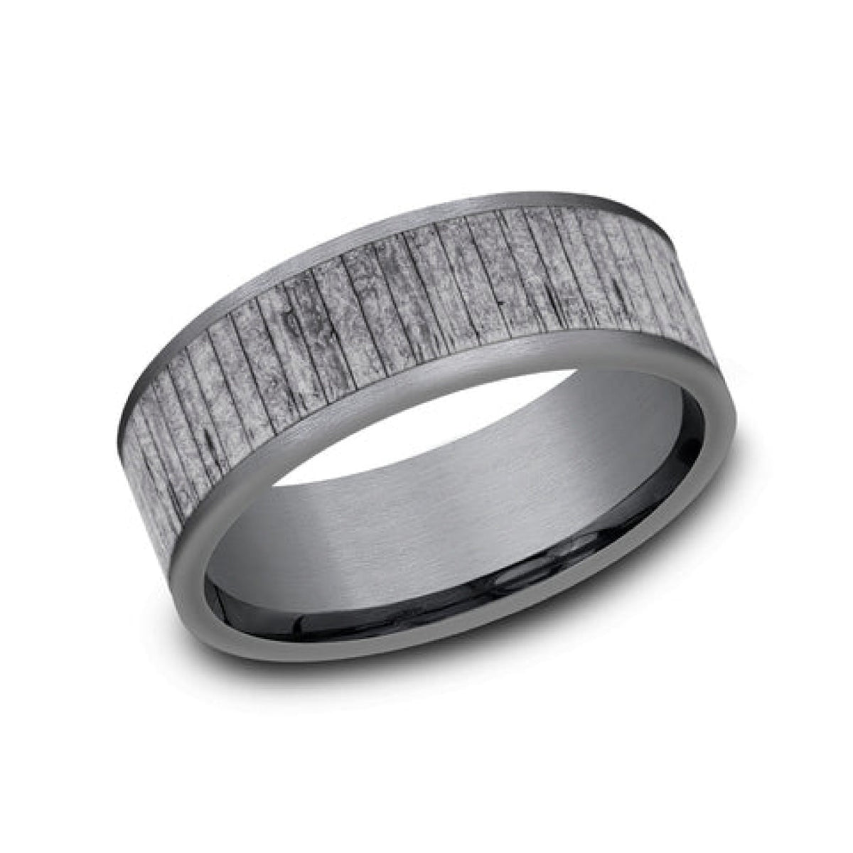 Benchmark Wedding Rings - Alder Tantalum Comfort Fit 8.0 Wedding Band Ring | Manfredi Jewels