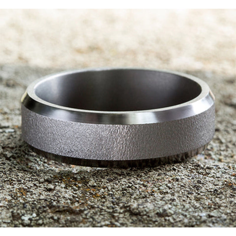 Benchmark Wedding Rings - Alpha Tantalum Comfort Fit 7.0 Band Ring | Manfredi Jewels