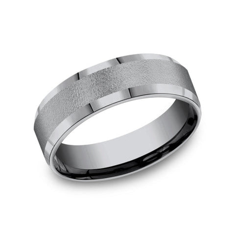 Alpha Tantalum Comfort Fit 7.0 Wedding Band Ring