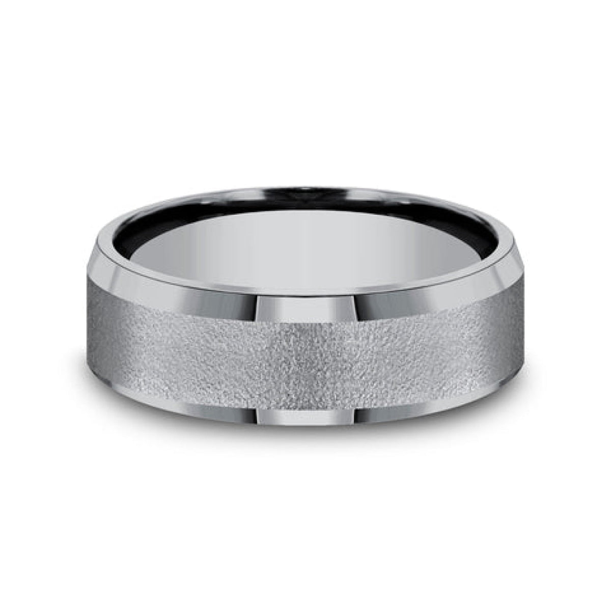 Benchmark Wedding Rings - Alpha Tantalum Comfort Fit 7.0 Wedding Band Ring | Manfredi Jewels