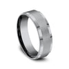 Benchmark Wedding Rings - Alpha Tantalum Comfort Fit 7.0 Band Ring | Manfredi Jewels