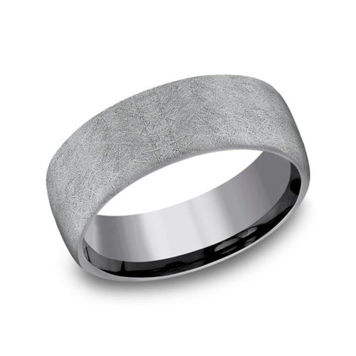 Benchmark Wedding Rings - Aurora Tantalum European Comfort Fit 8.0 Band Ring | Manfredi Jewels