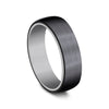 Benchmark Wedding Rings - Baron Tantalum & Titanium Comfort Fit 6.5 Band Ring | Manfredi Jewels