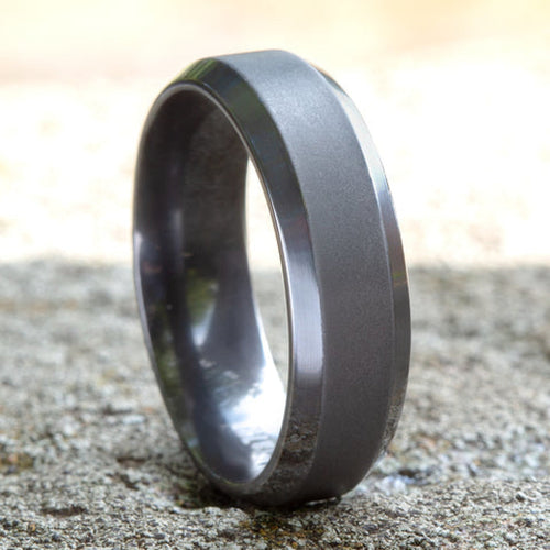 Benchmark Wedding Rings - Chancellor Tantalum Comfort Fit 7.0 Band Ring | Manfredi Jewels