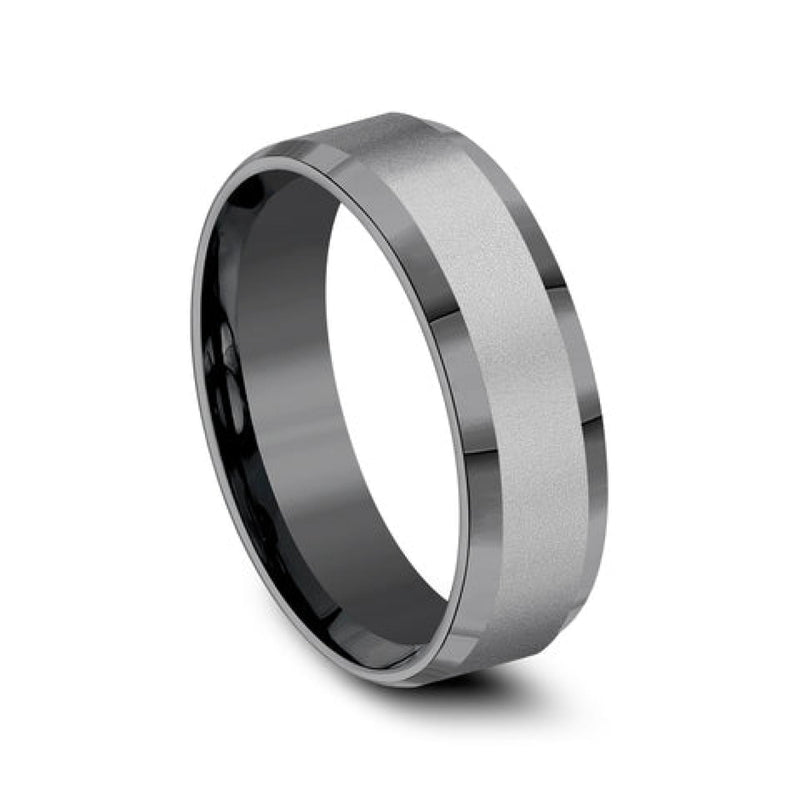 Benchmark Wedding Rings - Chancellor Tantalum Comfort Fit 7.0 Band Ring | Manfredi Jewels